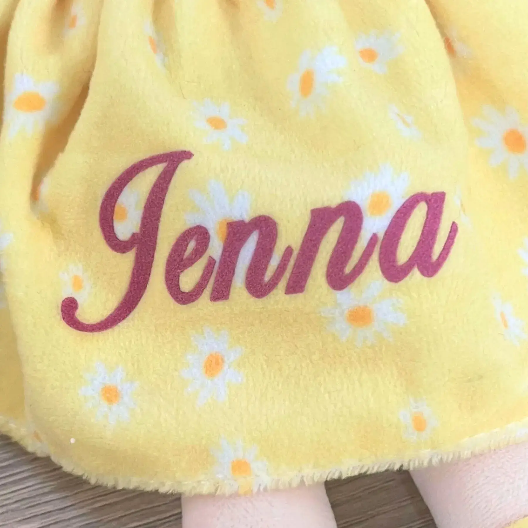 Personalized Daisy Girl Doll Backpack - Yellow - Image 3