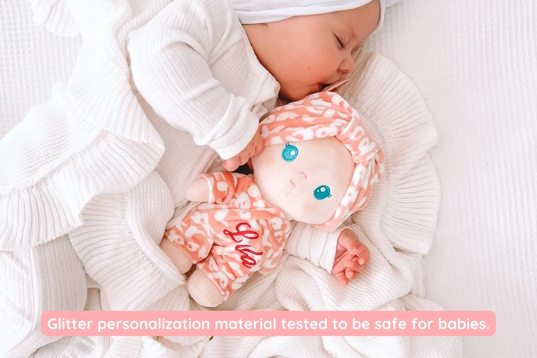 Leyadoll Soft Plush Personalized Leya Doll Baby Girl Doll - Image 5