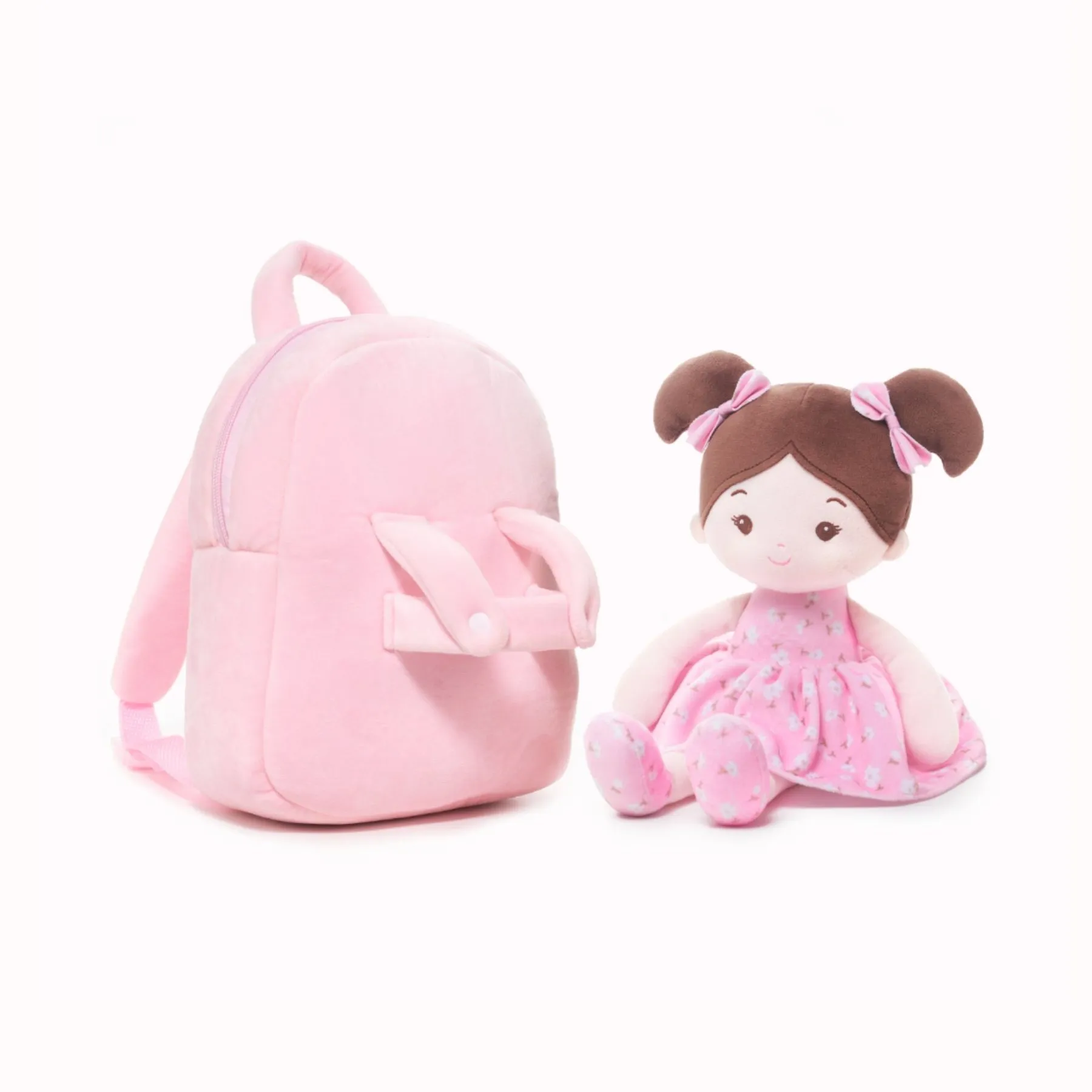 Personalized Flora Belle Doll Backpack - Pink - Image 4