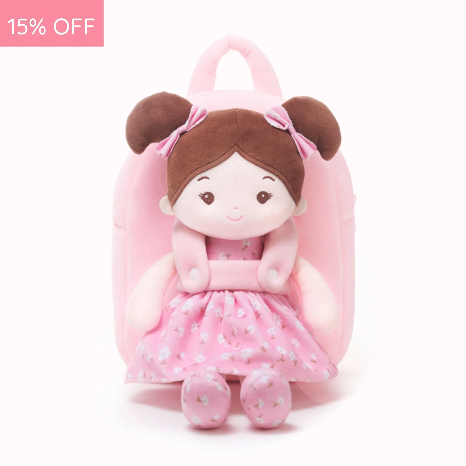 Personalized Flora Belle Doll Backpack - Pink - Image 6