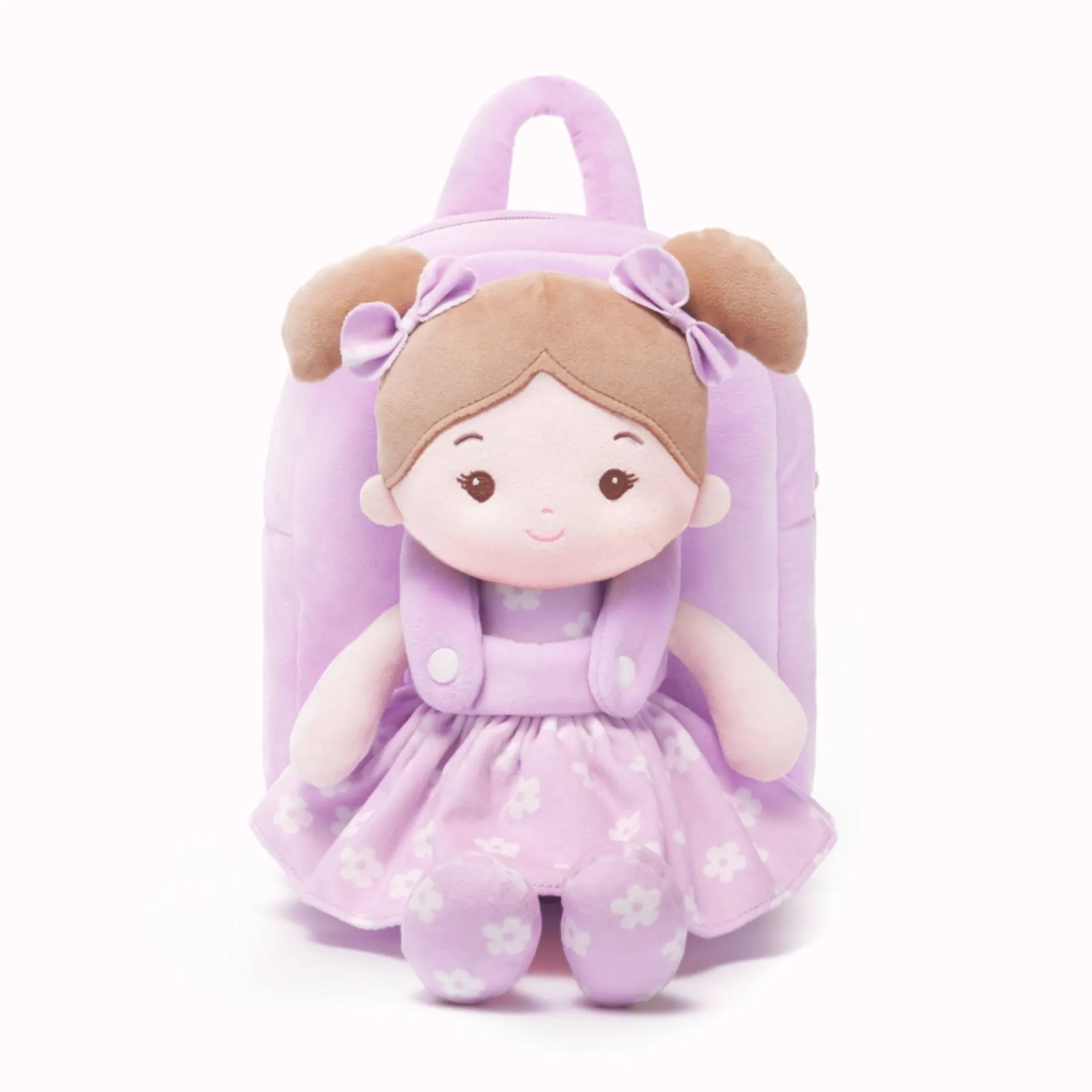 Personalized Flora Belle Doll Backpack - Purple