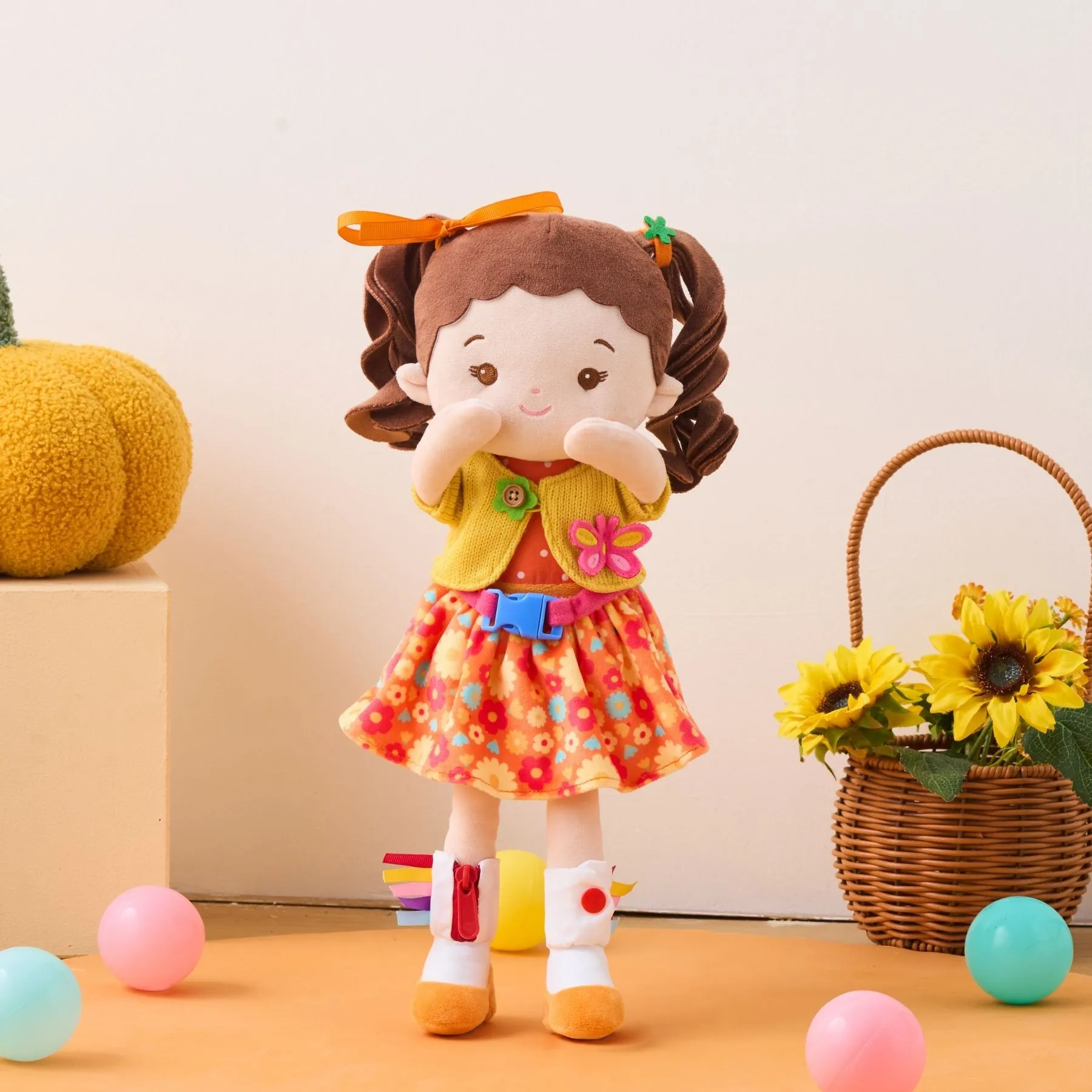 Personalized Flora Girl - Montessori Doll - Image 6