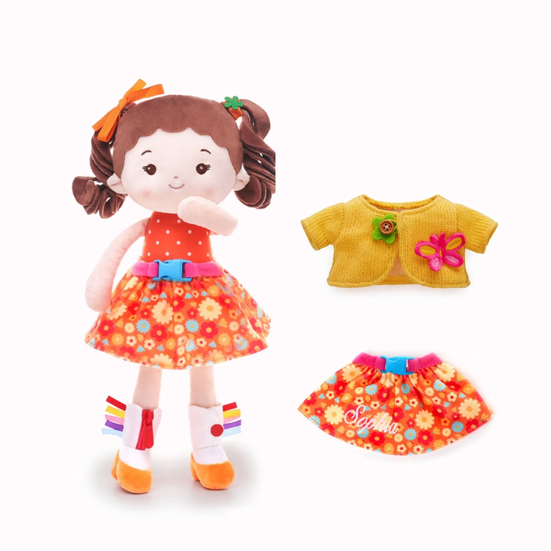 Personalized Flora Girl - Montessori Doll - Image 8